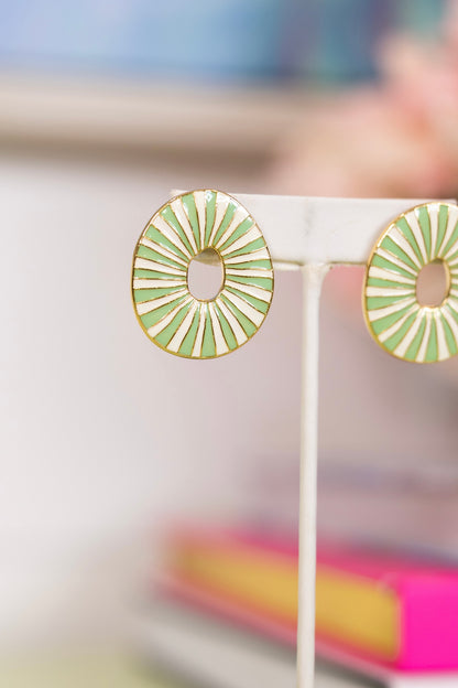 Resort Stripe Earrings | Hart Designs-Earrings-Hart Designs-The Village Shoppe, Women’s Fashion Boutique, Shop Online and In Store - Located in Muscle Shoals, AL.