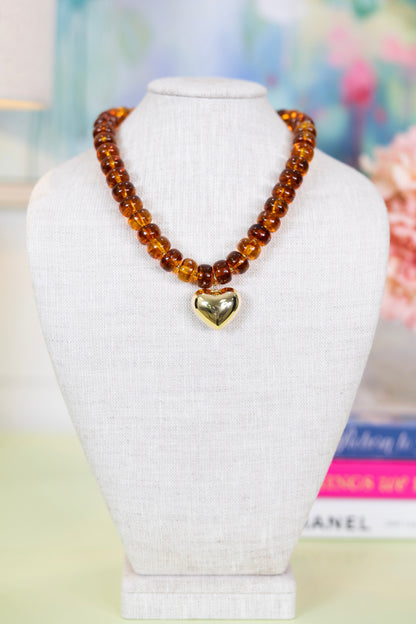 Heart of Gold Necklace-Necklaces-Hart Designs-The Village Shoppe, Women’s Fashion Boutique, Shop Online and In Store - Located in Muscle Shoals, AL.