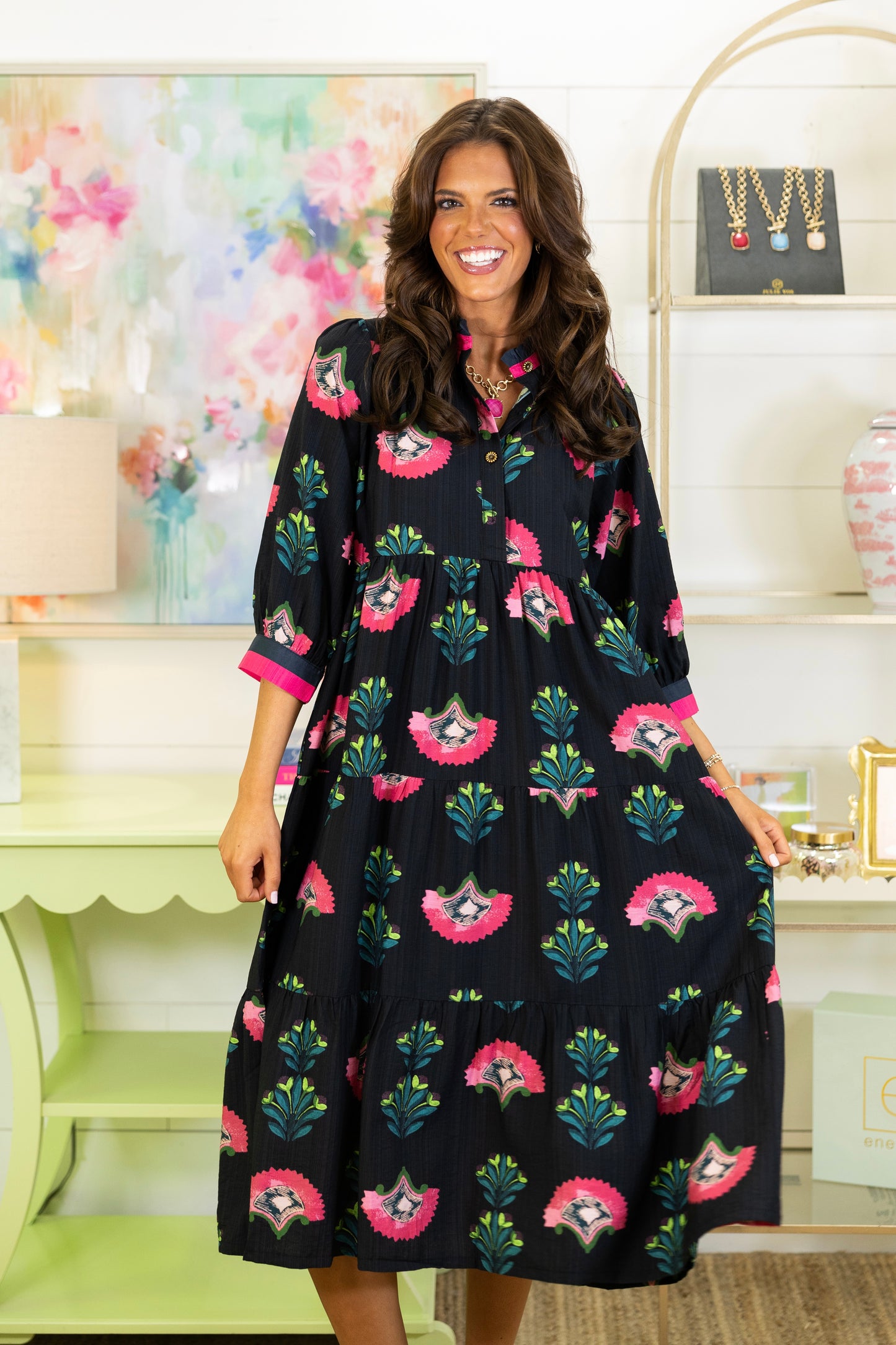 The Isabelle Midi Dress-Midi Dress-Umgee-The Village Shoppe, Women’s Fashion Boutique, Shop Online and In Store - Located in Muscle Shoals, AL.