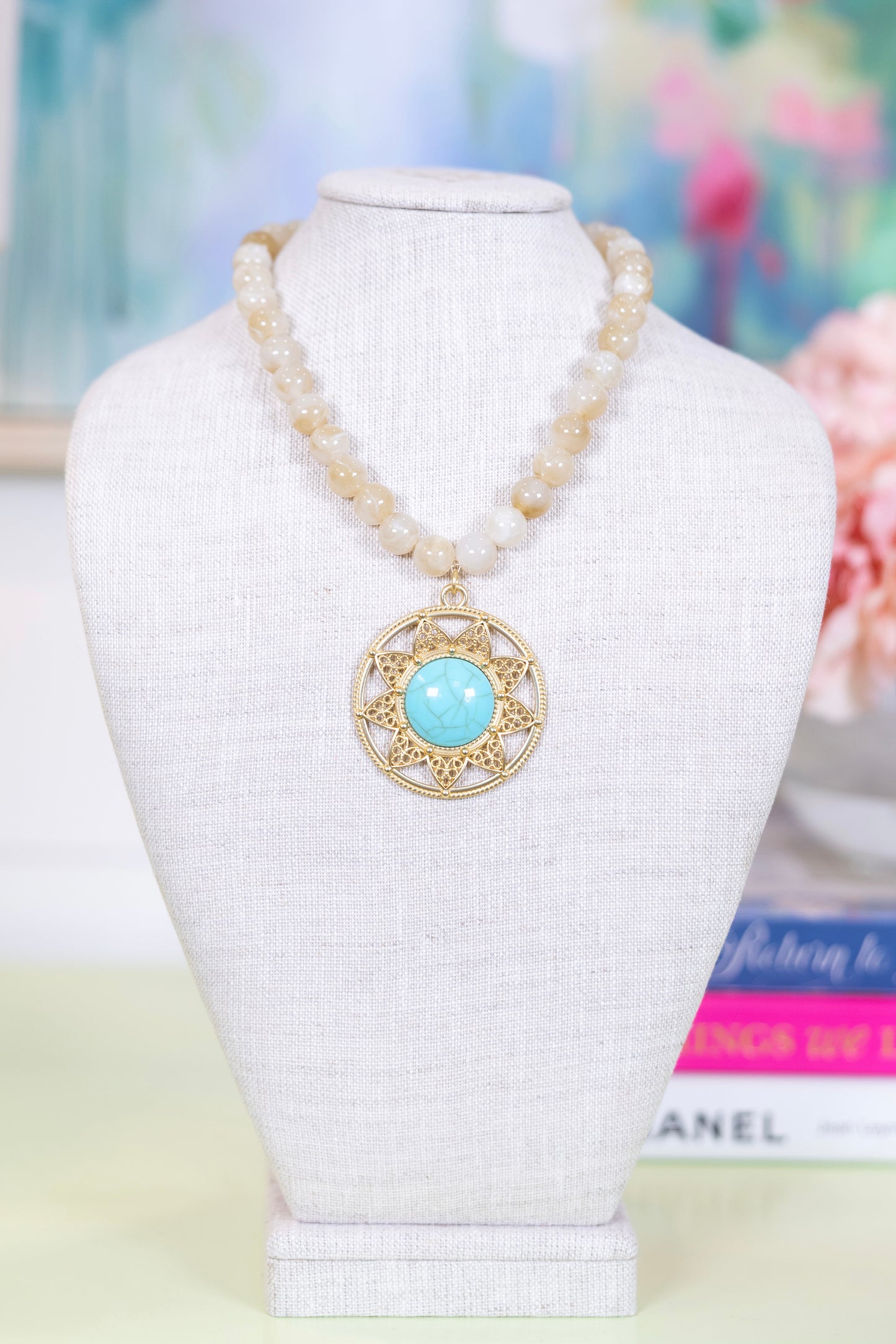 Solstice Pendant Necklace-Necklaces-Hart Designs-The Village Shoppe, Women’s Fashion Boutique, Shop Online and In Store - Located in Muscle Shoals, AL.
