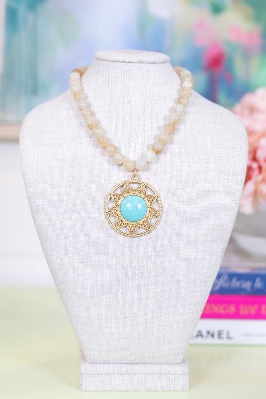 Solstice Pendant Necklace-Necklaces-Hart Designs-The Village Shoppe, Women’s Fashion Boutique, Shop Online and In Store - Located in Muscle Shoals, AL.