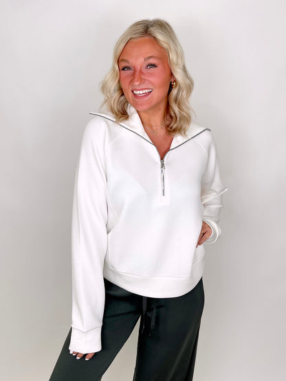 Spanx AirEssentials Half Zip-Long Sleeves-Spanx-The Village Shoppe, Women’s Fashion Boutique, Shop Online and In Store - Located in Muscle Shoals, AL.