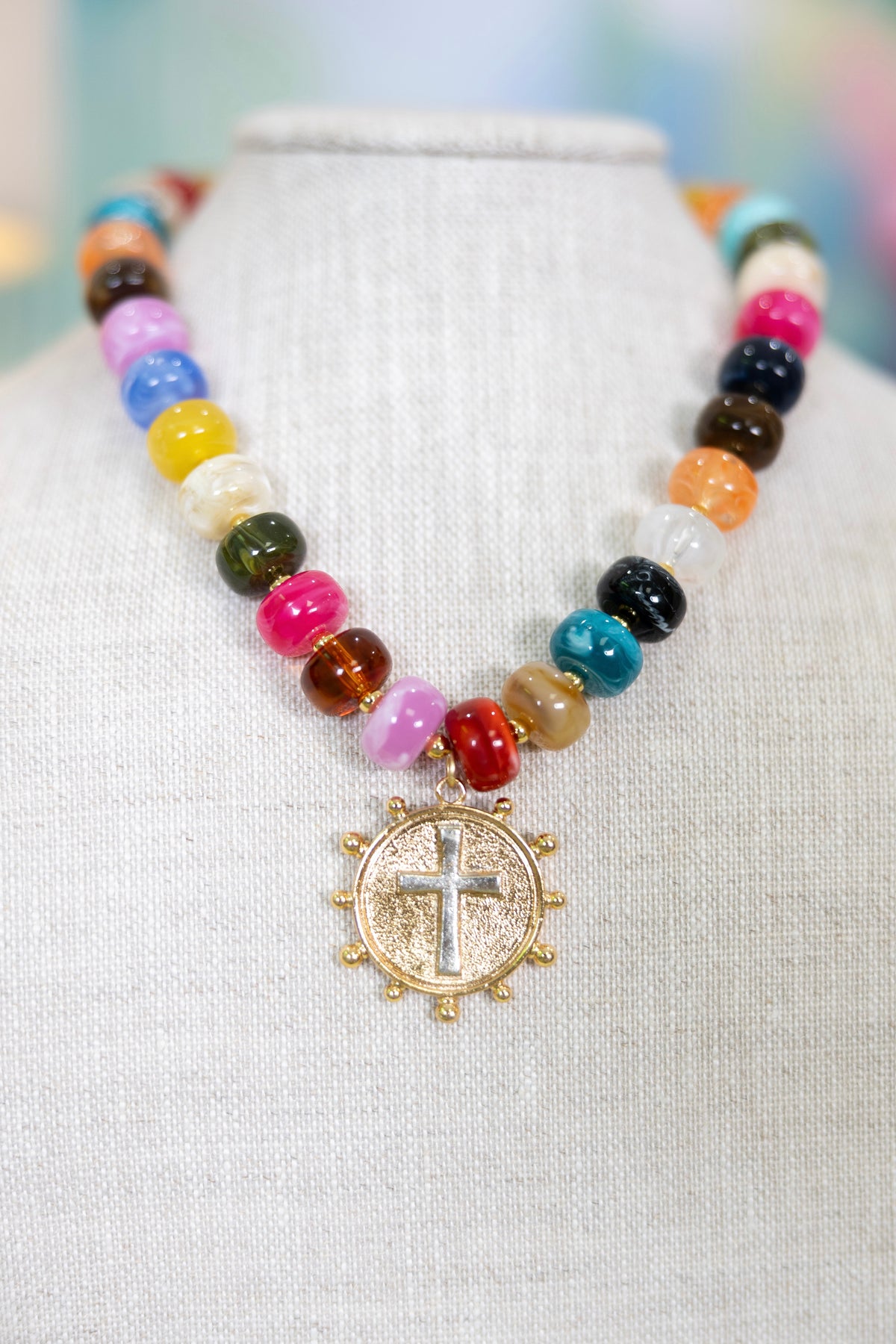 Good News Pendant Necklace-Necklaces-Hart Designs-The Village Shoppe, Women’s Fashion Boutique, Shop Online and In Store - Located in Muscle Shoals, AL.