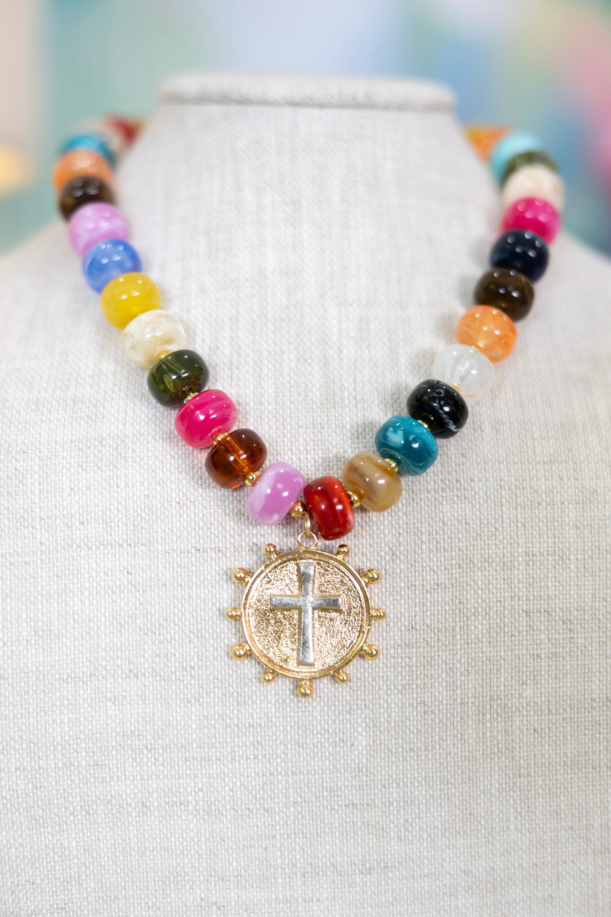 Good News Pendant Necklace-Necklaces-Hart Designs-The Village Shoppe, Women’s Fashion Boutique, Shop Online and In Store - Located in Muscle Shoals, AL.