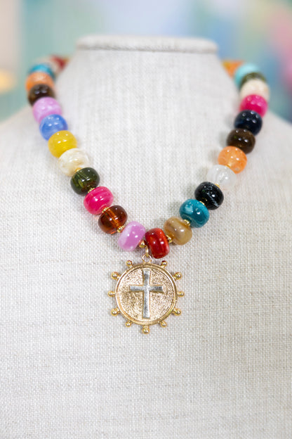Good News Pendant Necklace-Necklaces-Hart Designs-The Village Shoppe, Women’s Fashion Boutique, Shop Online and In Store - Located in Muscle Shoals, AL.