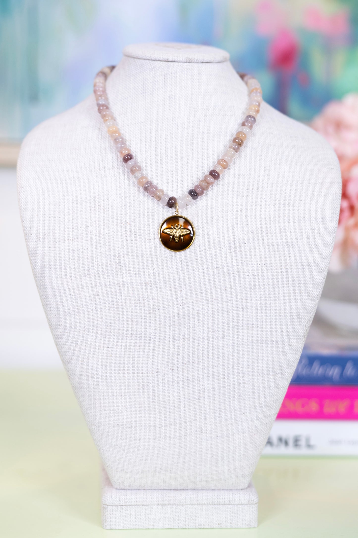 Honeybee Pendant Necklace-Necklaces-Hart Designs-The Village Shoppe, Women’s Fashion Boutique, Shop Online and In Store - Located in Muscle Shoals, AL.