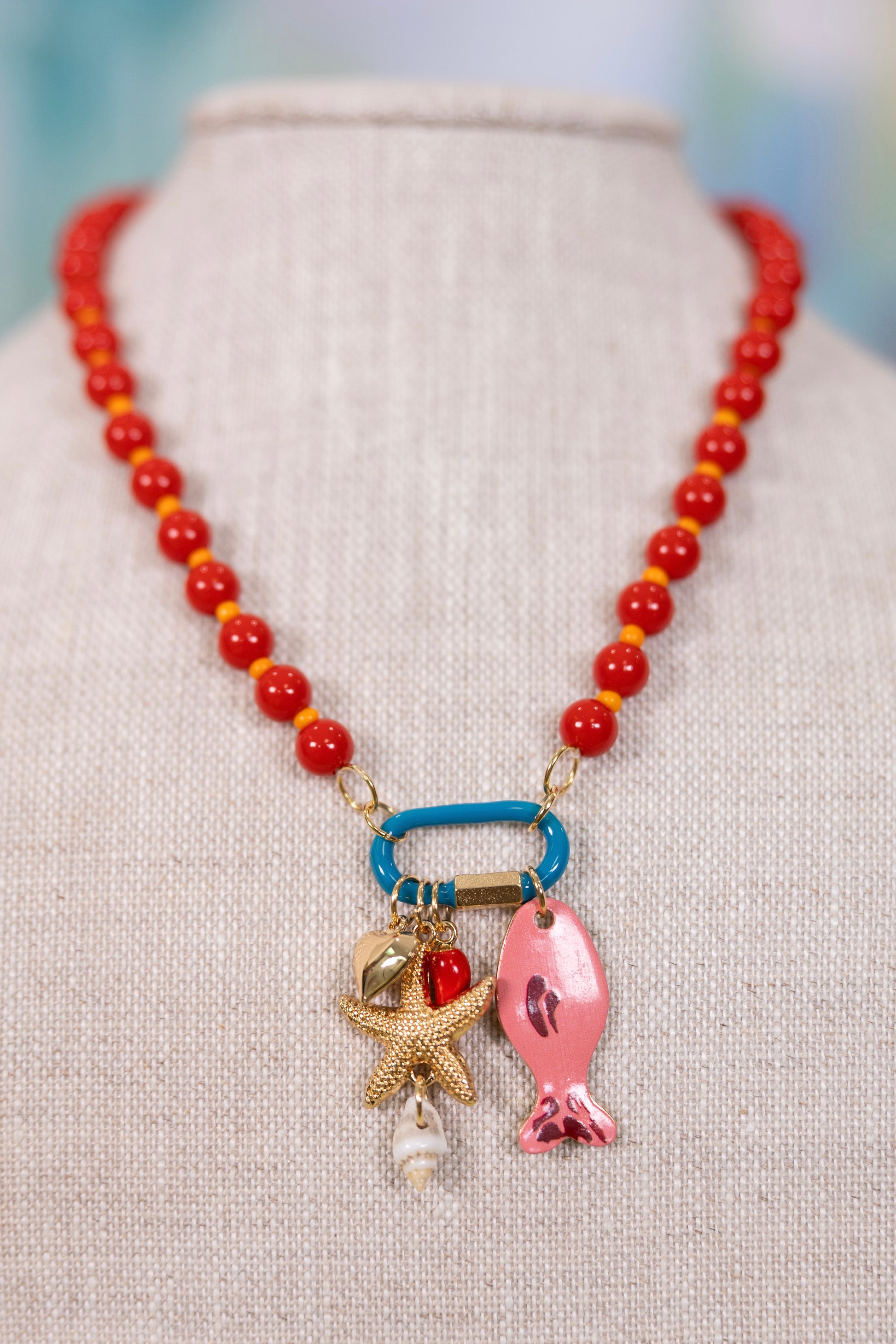Comes in Waves Charm Necklace | Hart Designs-Necklaces-Hart Designs-The Village Shoppe, Women’s Fashion Boutique, Shop Online and In Store - Located in Muscle Shoals, AL.