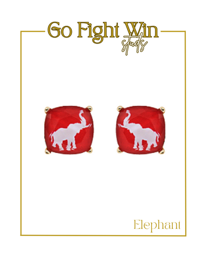 Go Fight Win Studs-Earrings-Golden Stella-The Village Shoppe, Women’s Fashion Boutique, Shop Online and In Store - Located in Muscle Shoals, AL.