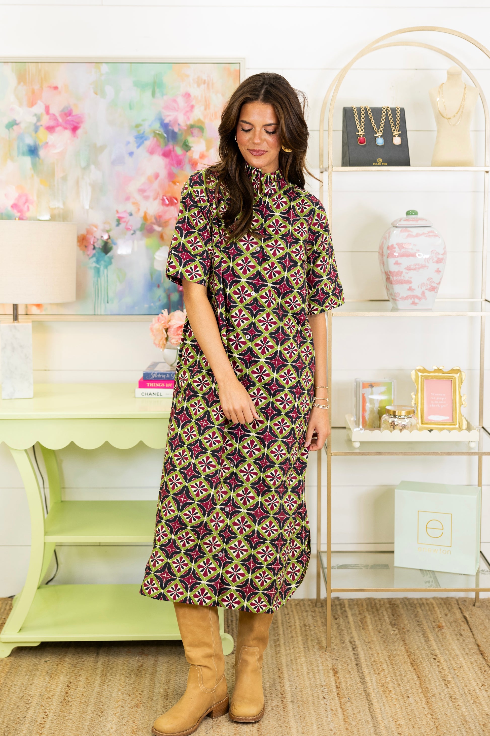 Retro Runway Midi Dress-Midi Dress-Entro-The Village Shoppe, Women’s Fashion Boutique, Shop Online and In Store - Located in Muscle Shoals, AL.