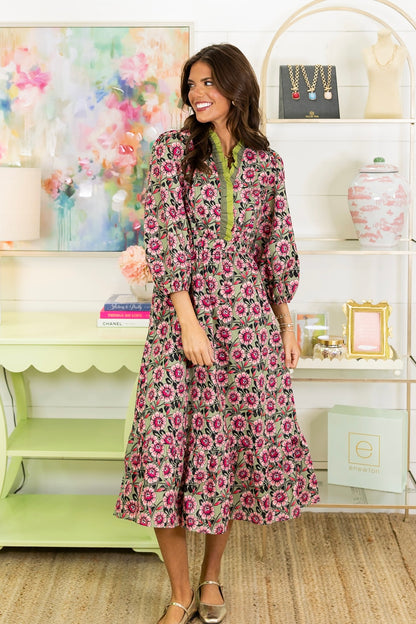 The Jude Midi Dress-Midi Dress-Umgee-The Village Shoppe, Women’s Fashion Boutique, Shop Online and In Store - Located in Muscle Shoals, AL.