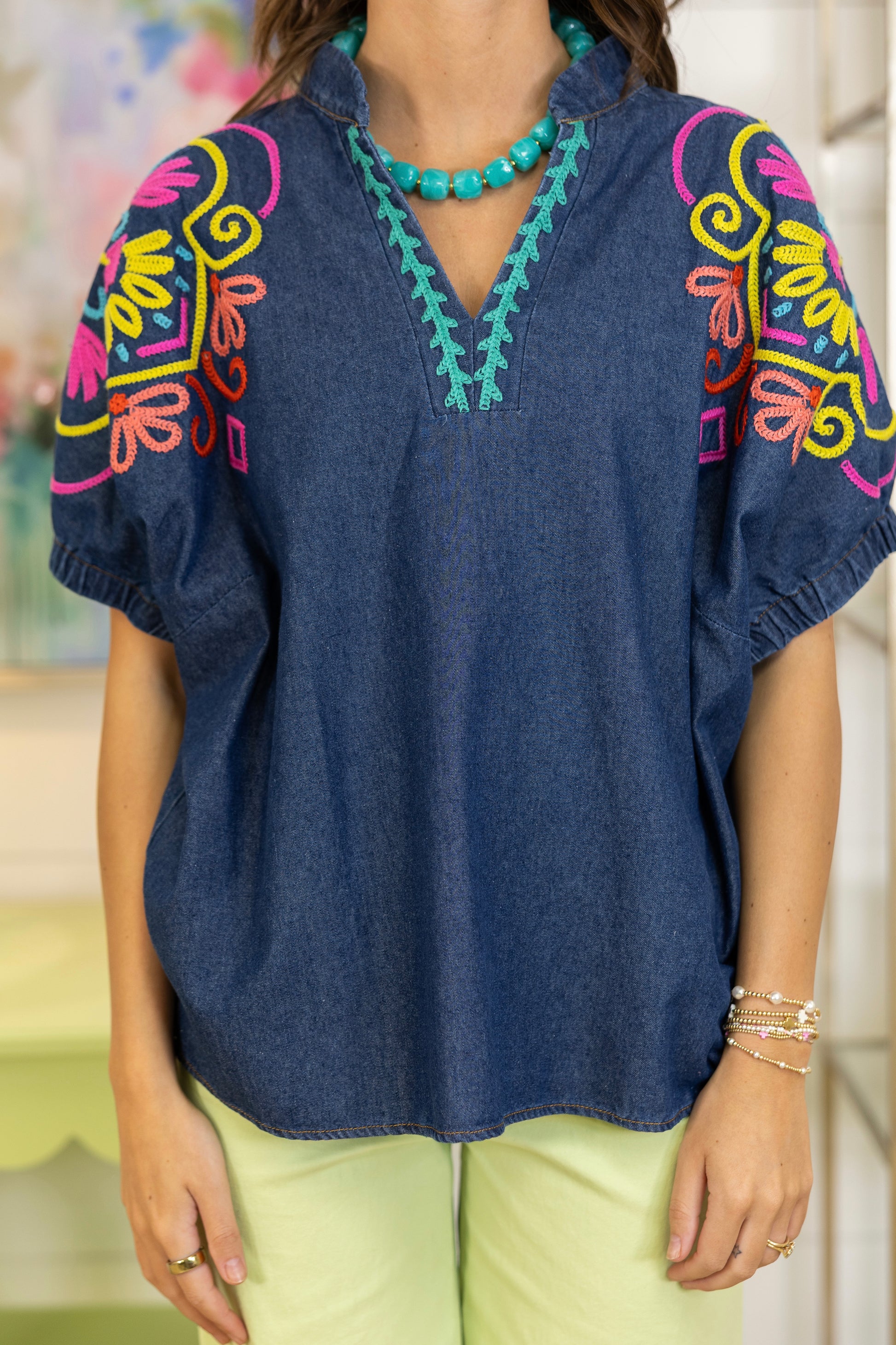 The Amelia Top-Short Sleeves-Umgee-The Village Shoppe, Women’s Fashion Boutique, Shop Online and In Store - Located in Muscle Shoals, AL.