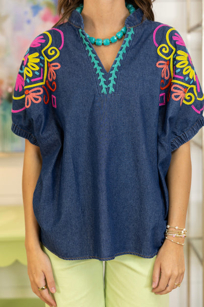 The Amelia Top-Short Sleeves-Umgee-The Village Shoppe, Women’s Fashion Boutique, Shop Online and In Store - Located in Muscle Shoals, AL.