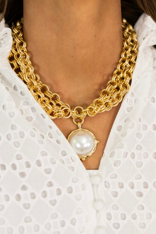 Triple Threat Necklace-Necklaces-Golden Stella-The Village Shoppe, Women’s Fashion Boutique, Shop Online and In Store - Located in Muscle Shoals, AL.