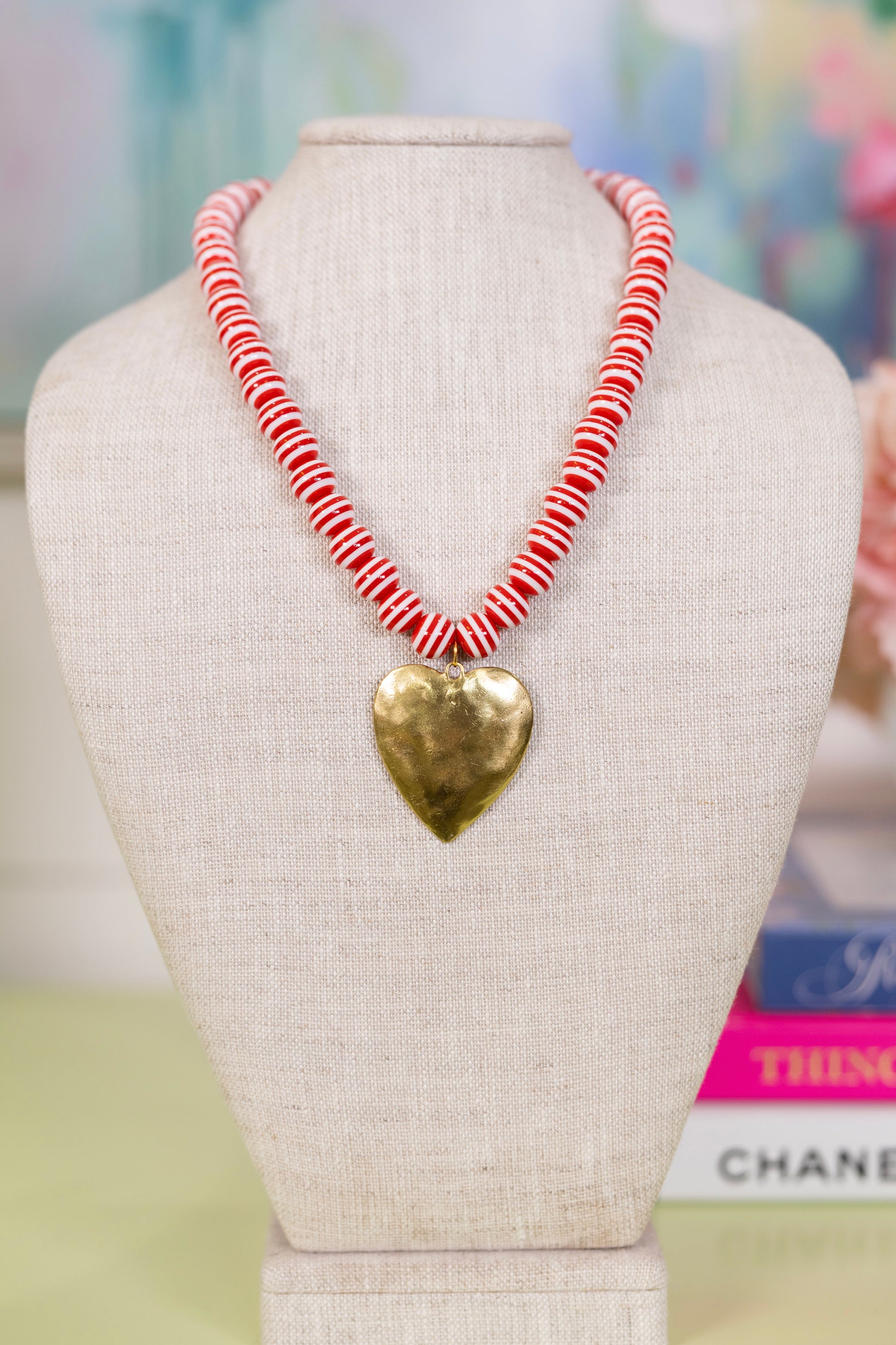 Seaside Stripe Necklace | Hart Designs-Necklaces-Hart Designs-The Village Shoppe, Women’s Fashion Boutique, Shop Online and In Store - Located in Muscle Shoals, AL.