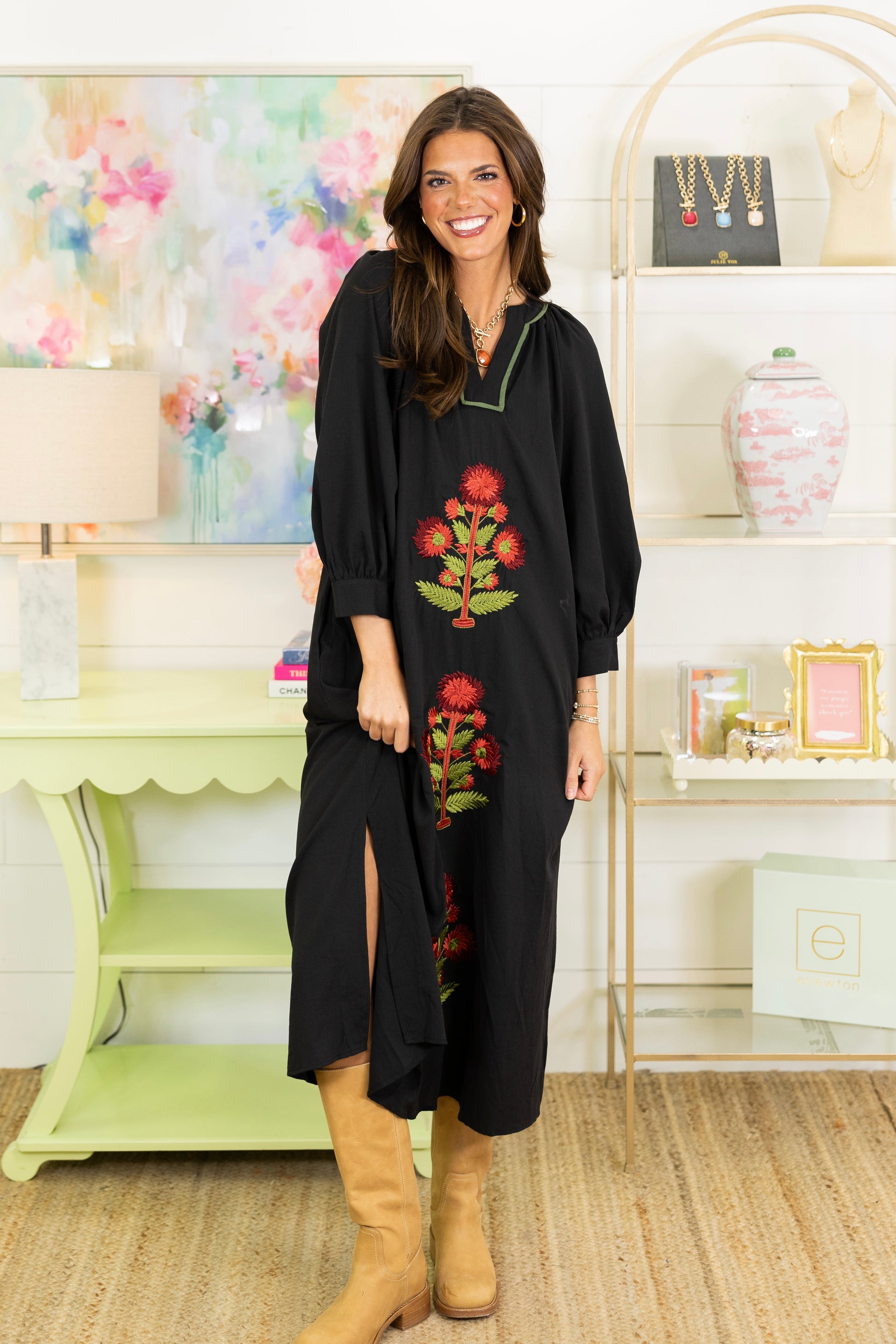 The Rhode Midi Dress-Midi Dress-Entro-The Village Shoppe, Women’s Fashion Boutique, Shop Online and In Store - Located in Muscle Shoals, AL.