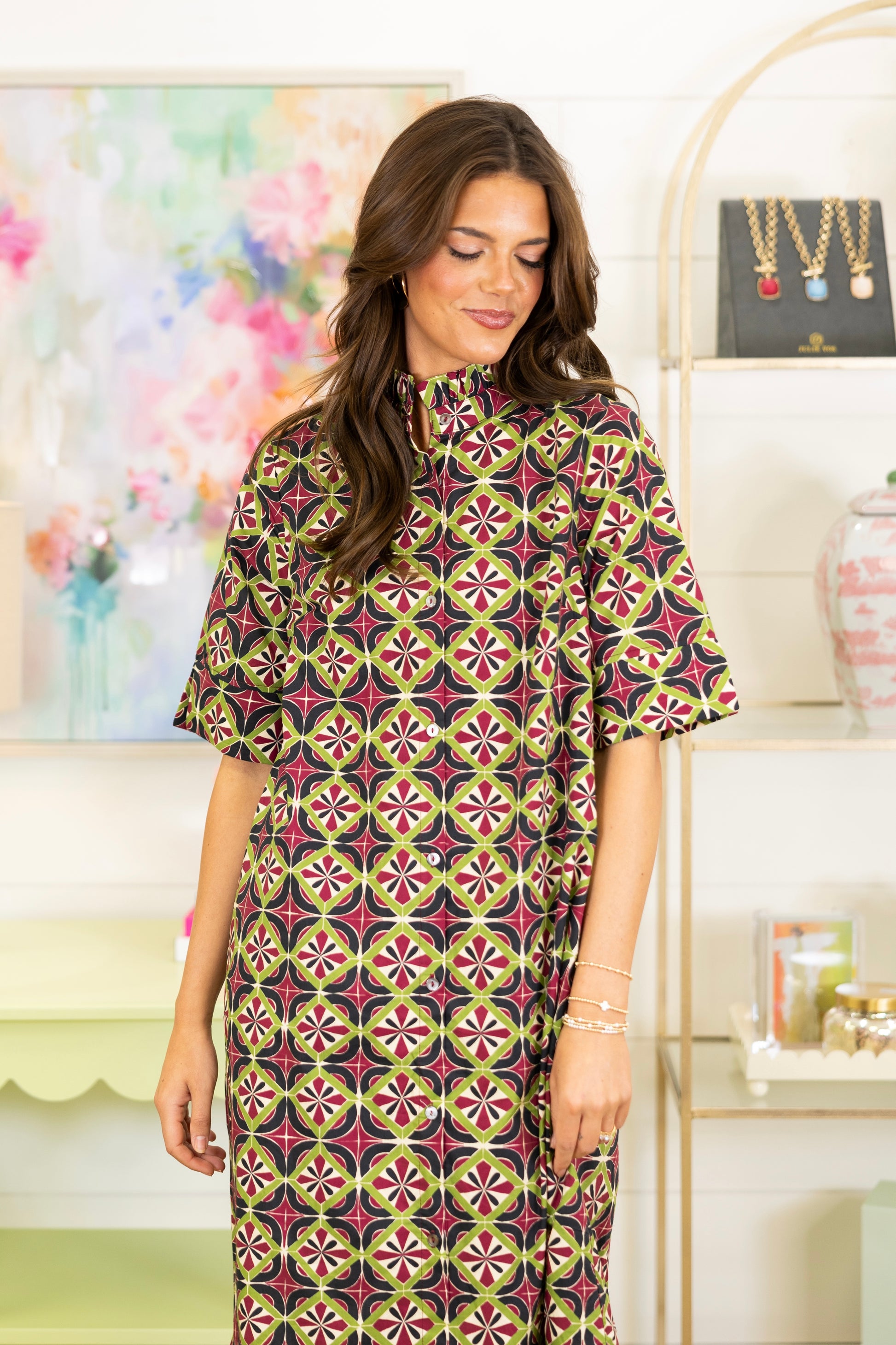 Retro Runway Midi Dress-Midi Dress-Entro-The Village Shoppe, Women’s Fashion Boutique, Shop Online and In Store - Located in Muscle Shoals, AL.