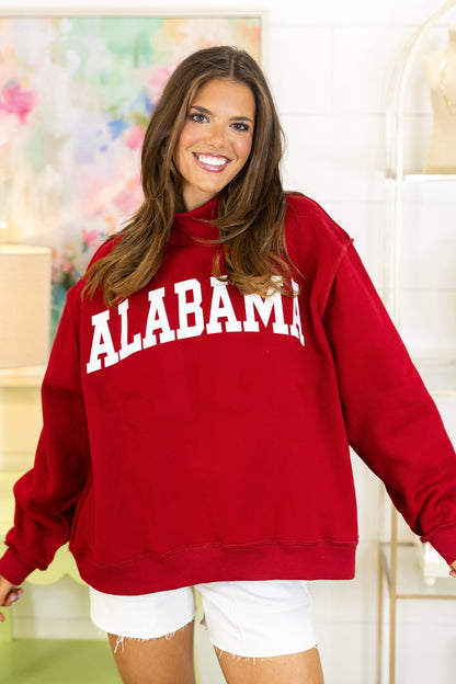 Roll Tide Reversible Sweatshirt-Sweatshirt-Bucketlist-The Village Shoppe, Women’s Fashion Boutique, Shop Online and In Store - Located in Muscle Shoals, AL.