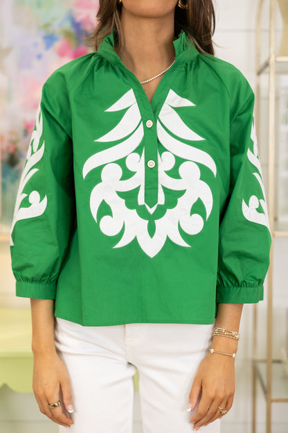 The Joey Blouse-3/4 Sleeves-Jodifl-The Village Shoppe, Women’s Fashion Boutique, Shop Online and In Store - Located in Muscle Shoals, AL.