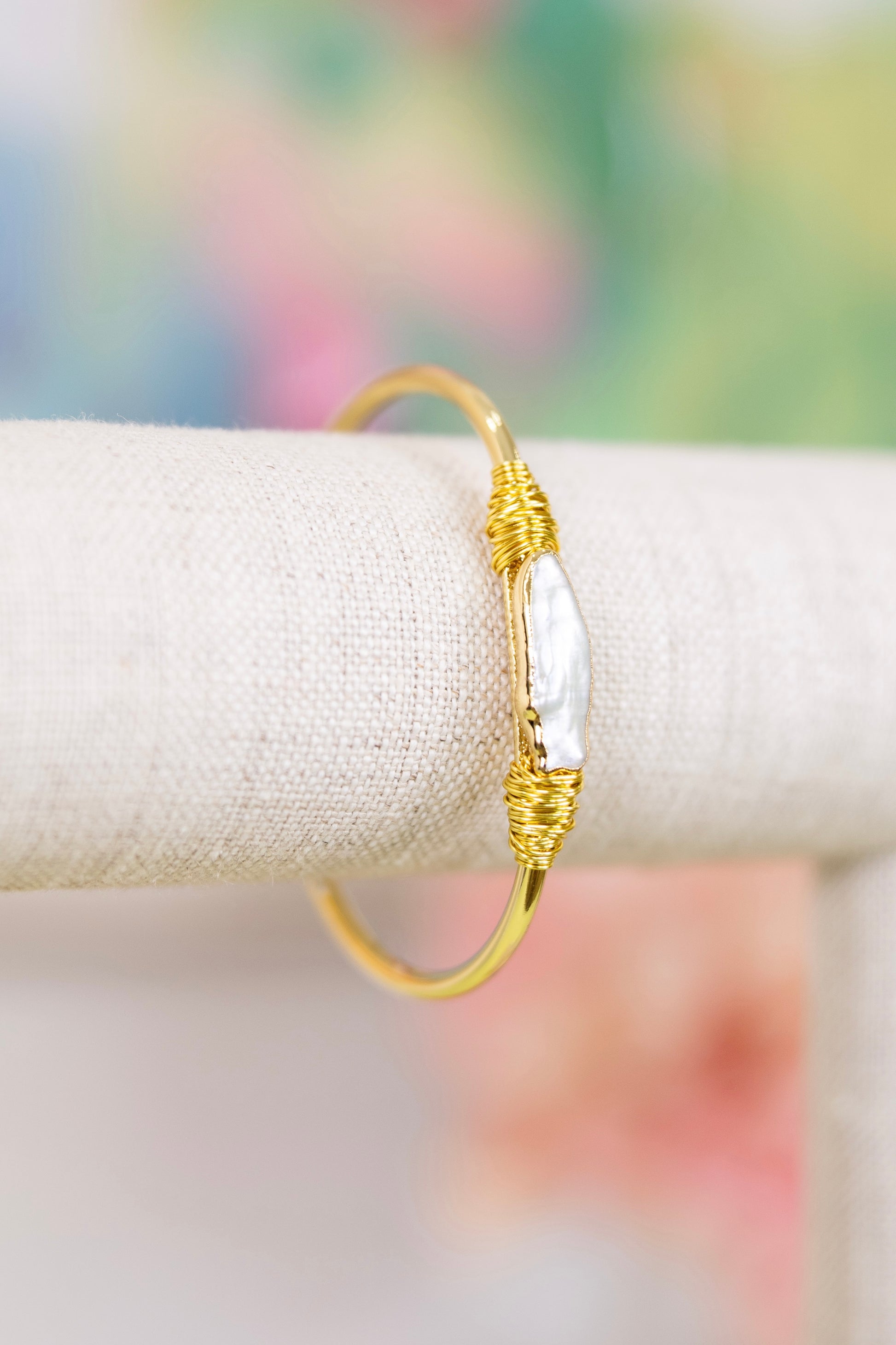 The Barlow Pearl Cuff Bracelet-Bracelets-Golden Stella-The Village Shoppe, Women’s Fashion Boutique, Shop Online and In Store - Located in Muscle Shoals, AL.