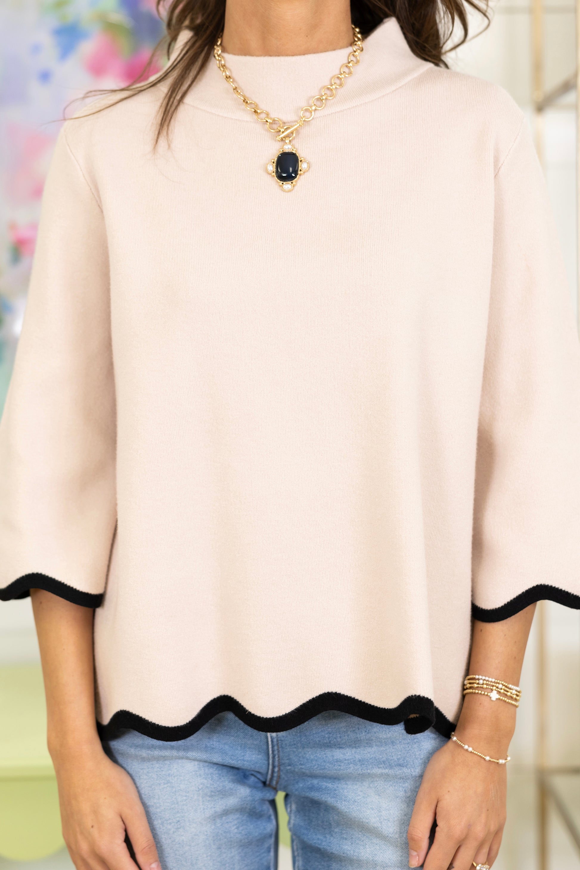 The Waverly Sweater-3/4 Sleeves-Fate-The Village Shoppe, Women’s Fashion Boutique, Shop Online and In Store - Located in Muscle Shoals, AL.