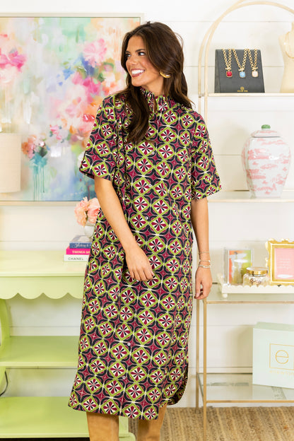 Retro Runway Midi Dress-Midi Dress-Entro-The Village Shoppe, Women’s Fashion Boutique, Shop Online and In Store - Located in Muscle Shoals, AL.