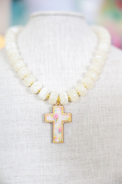 Monday Morning Faith Beaded Necklace | The Katie Kollective-Necklaces-The Katie Kollective-The Village Shoppe, Women’s Fashion Boutique, Shop Online and In Store - Located in Muscle Shoals, AL.