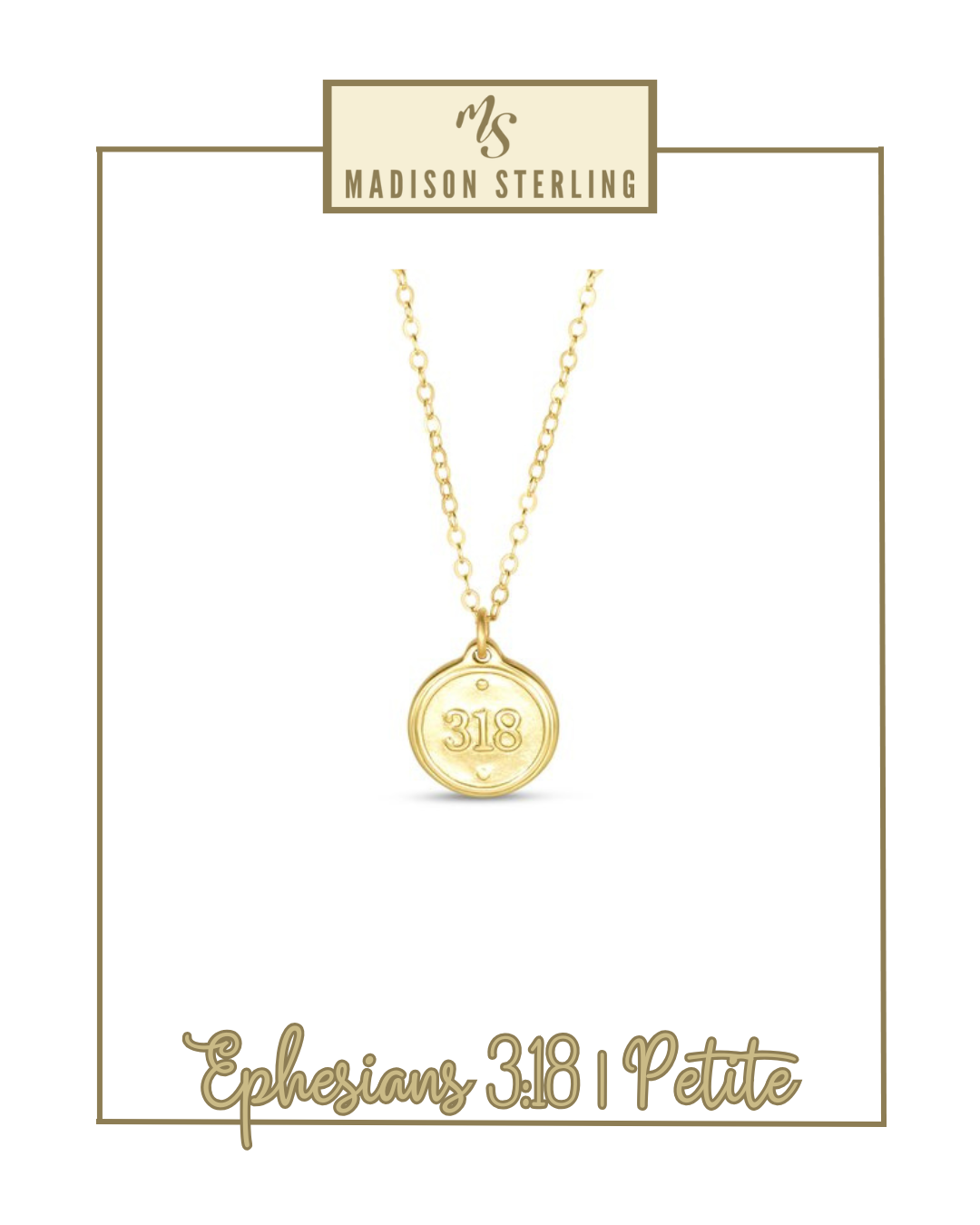 Scripture Necklace | Madison Sterling-Necklaces-Madison Sterling-The Village Shoppe, Women’s Fashion Boutique, Shop Online and In Store - Located in Muscle Shoals, AL.