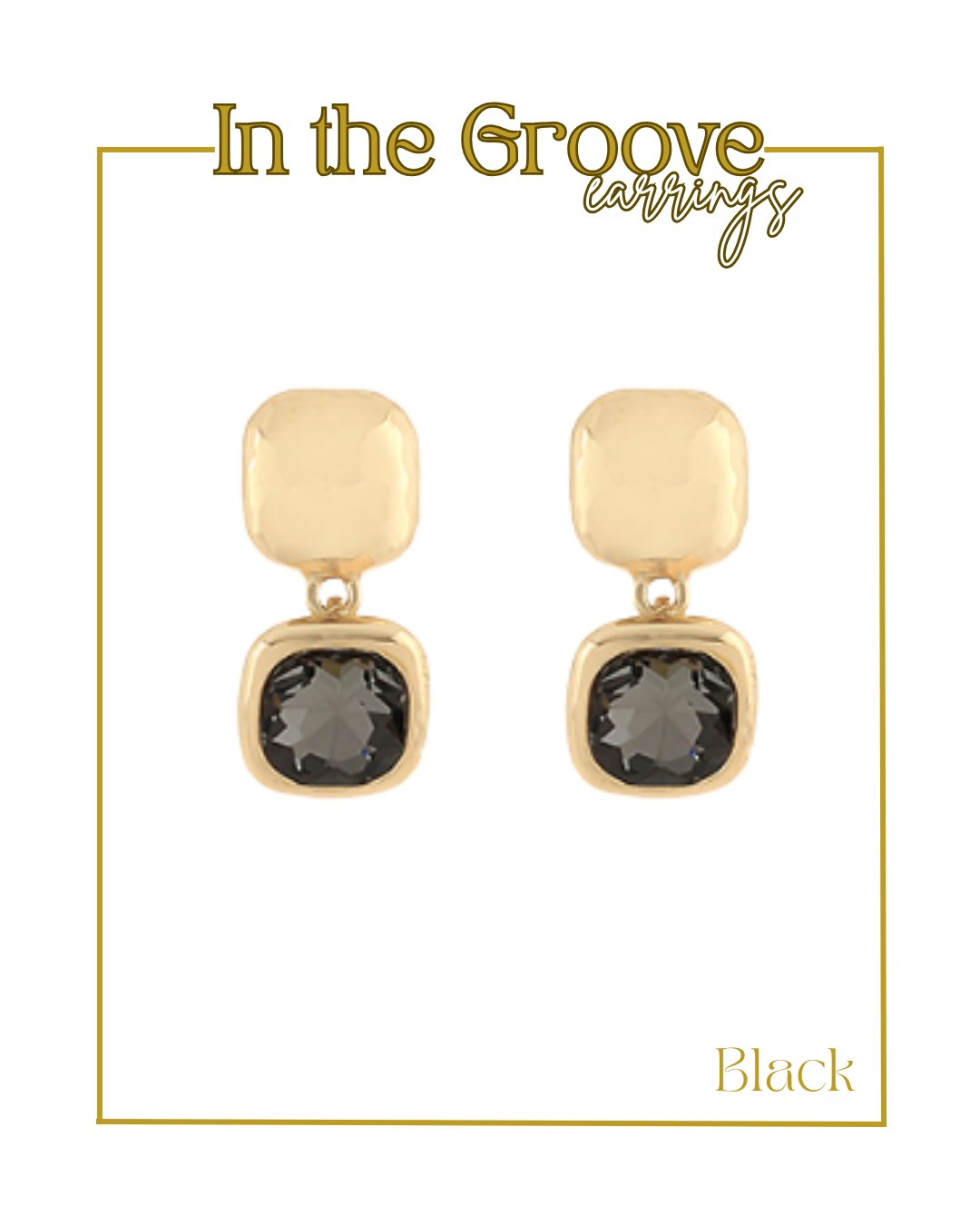 In the Groove Earrings-Earrings-Golden Stella-The Village Shoppe, Women’s Fashion Boutique, Shop Online and In Store - Located in Muscle Shoals, AL.