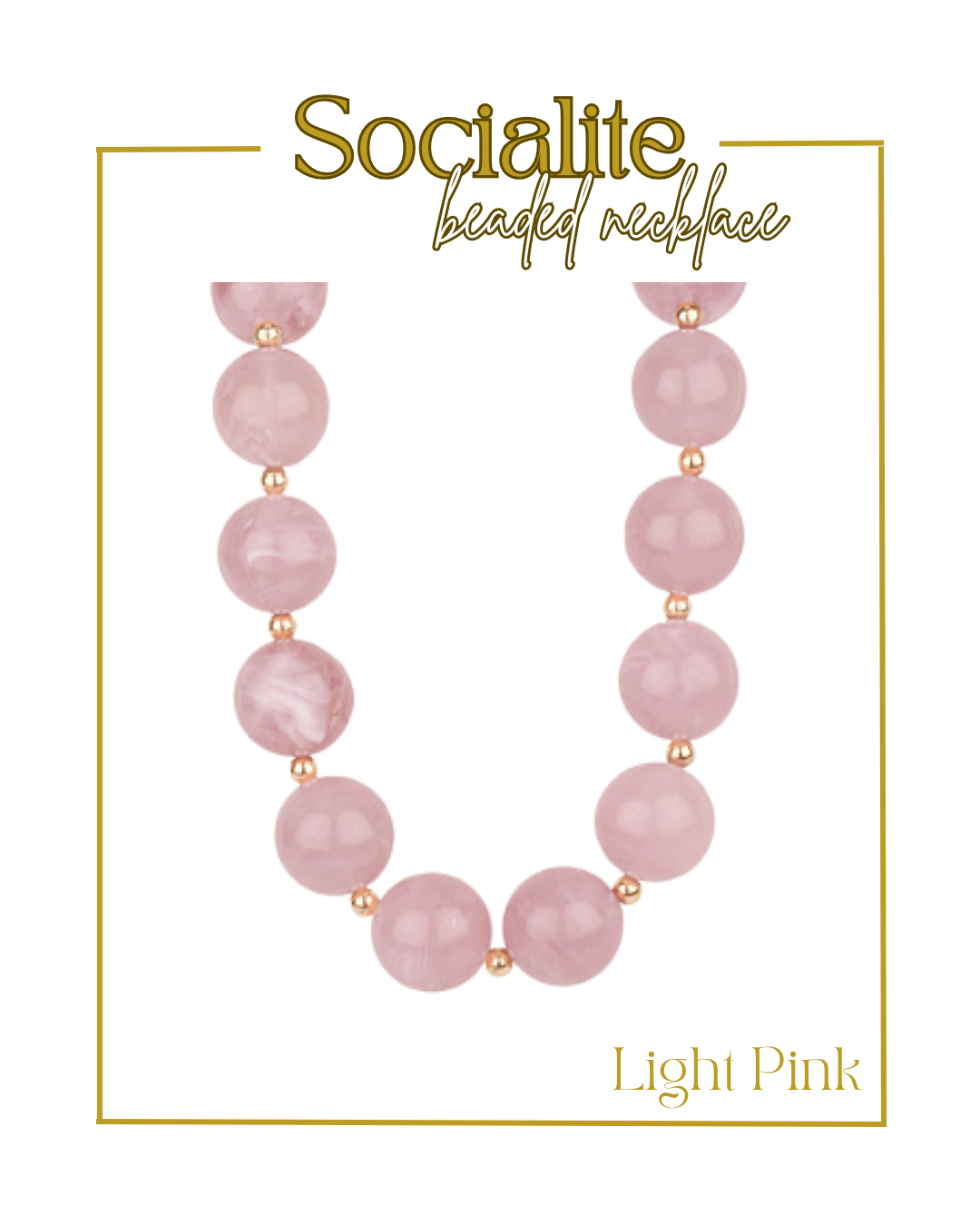 Socialite Beaded Necklace-Necklaces-Golden Stella-The Village Shoppe, Women’s Fashion Boutique, Shop Online and In Store - Located in Muscle Shoals, AL.