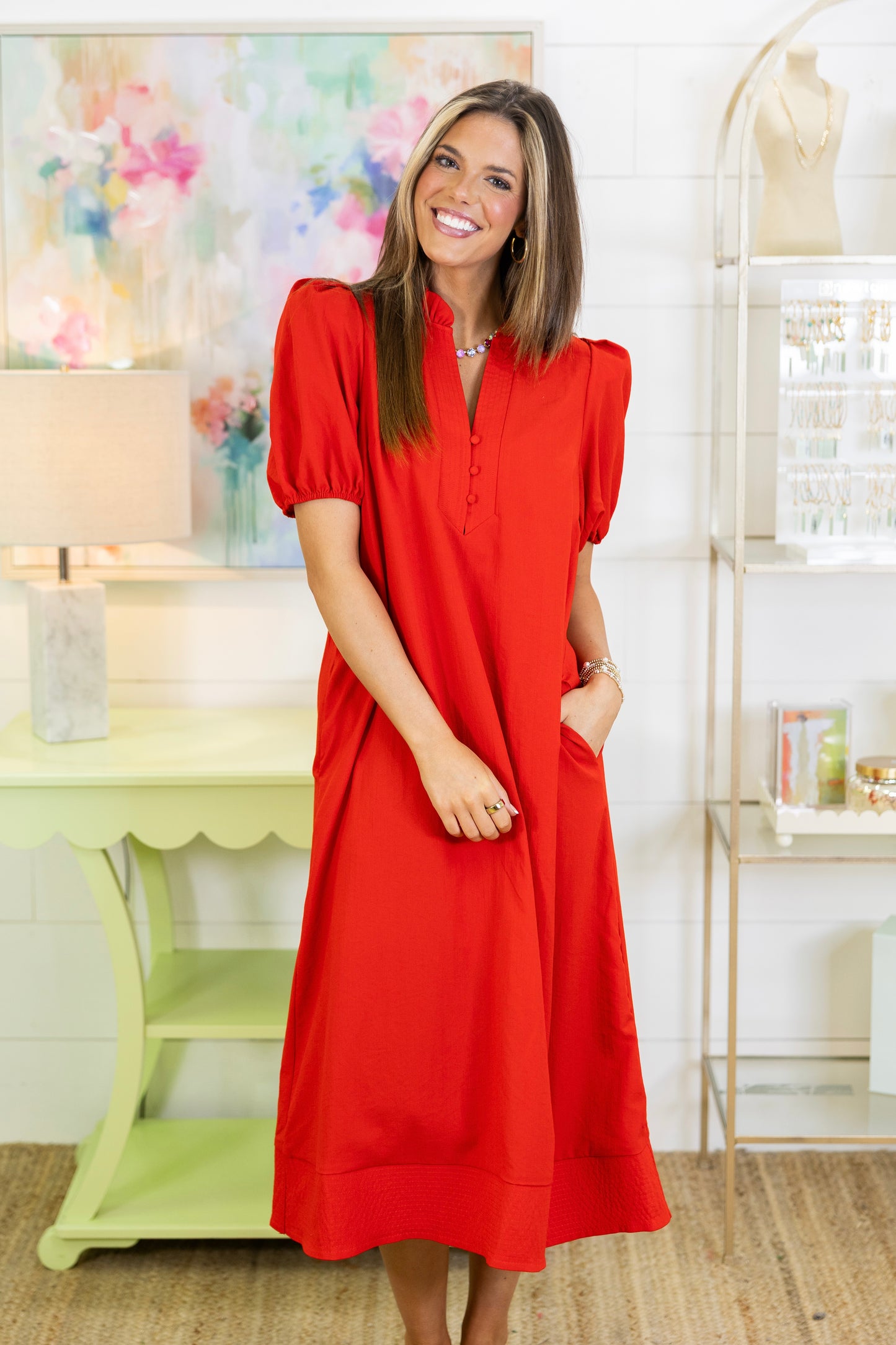 The Avery Midi Dress-The Village Shoppe-The Village Shoppe, Women’s Fashion Boutique, Shop Online and In Store - Located in Muscle Shoals, AL.