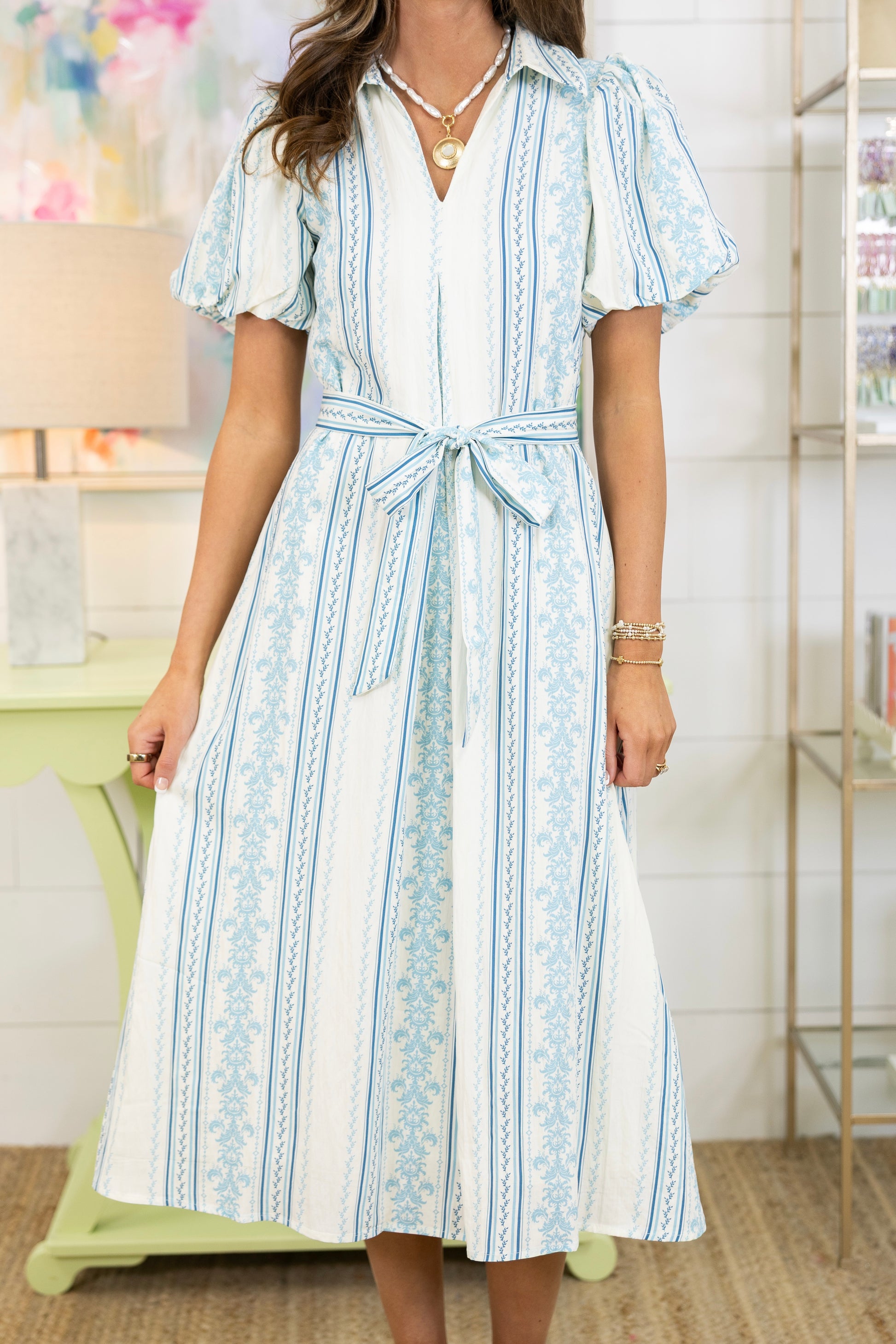 Saltwater Stripe Midi Dress-Midi Dress-tcec-The Village Shoppe, Women’s Fashion Boutique, Shop Online and In Store - Located in Muscle Shoals, AL.