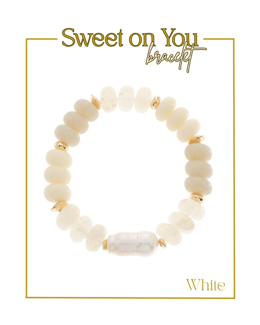 Sweet on You Bracelet-Bracelets-Golden Stella-The Village Shoppe, Women’s Fashion Boutique, Shop Online and In Store - Located in Muscle Shoals, AL.