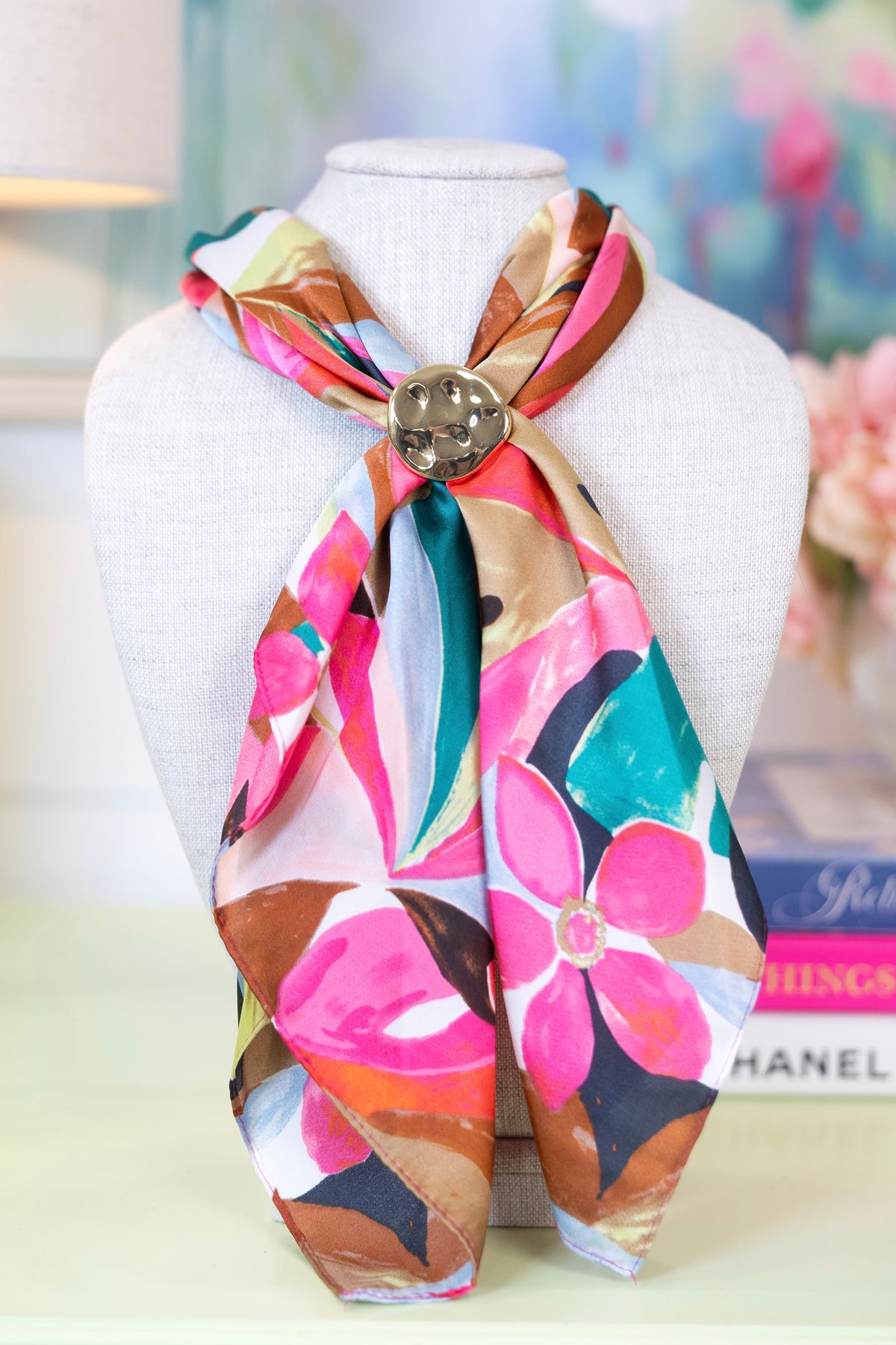 Grand Exit Adjustable Neck Scarf-Necklaces-Golden Stella-The Village Shoppe, Women’s Fashion Boutique, Shop Online and In Store - Located in Muscle Shoals, AL.