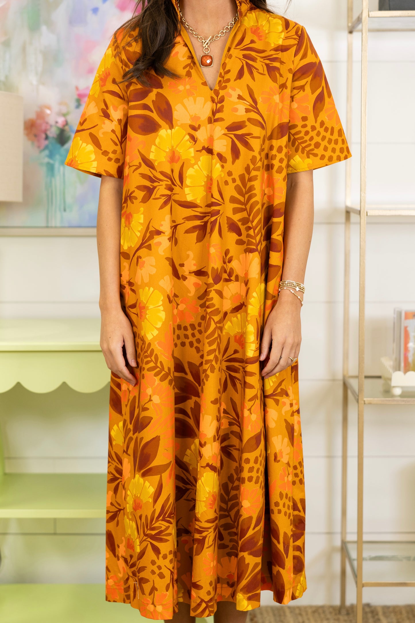 Home Grown Midi Dress-Midi Dress-Adrienne-The Village Shoppe, Women’s Fashion Boutique, Shop Online and In Store - Located in Muscle Shoals, AL.