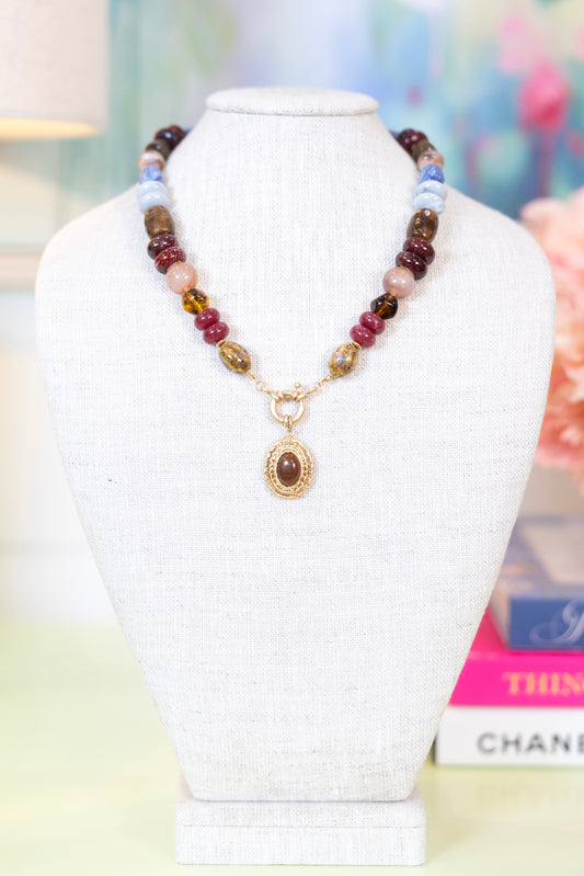 Sweet Odessa Beaded Necklace-Necklaces-Golden Stella-The Village Shoppe, Women’s Fashion Boutique, Shop Online and In Store - Located in Muscle Shoals, AL.