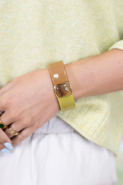 Tit for Tat Color Block Cuff-Bracelets-Hart Designs-The Village Shoppe, Women’s Fashion Boutique, Shop Online and In Store - Located in Muscle Shoals, AL.