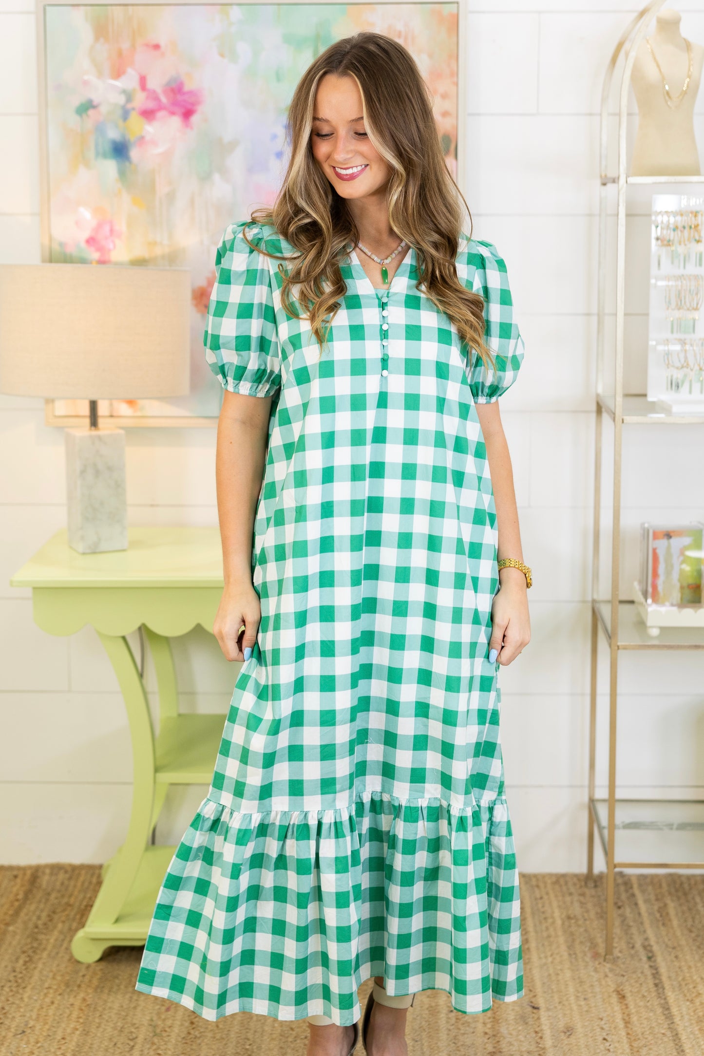 Morning Mimosa Midi Dress-Midi Dress-Entro-The Village Shoppe, Women’s Fashion Boutique, Shop Online and In Store - Located in Muscle Shoals, AL.
