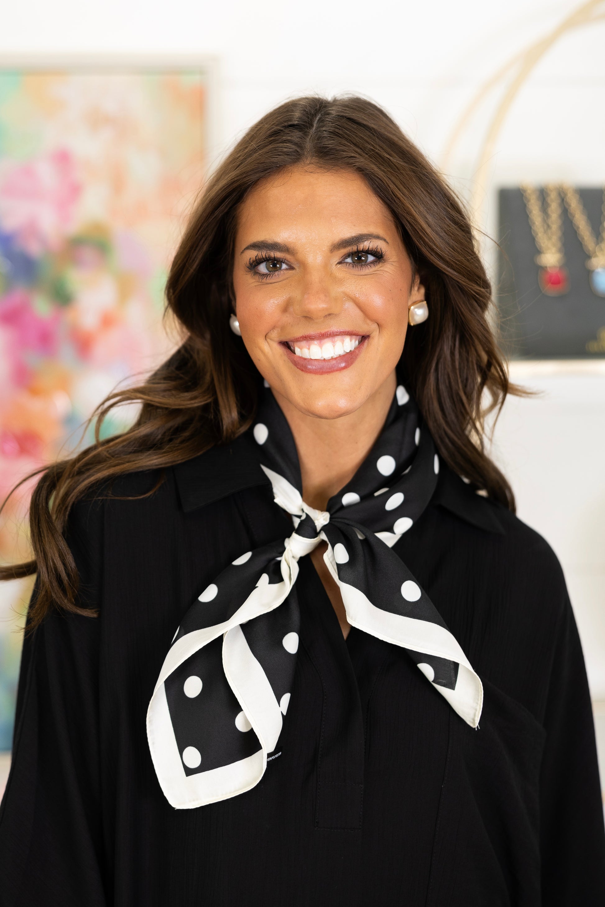 Connect the Dots Scarf-Scarf-Golden Stella-The Village Shoppe, Women’s Fashion Boutique, Shop Online and In Store - Located in Muscle Shoals, AL.