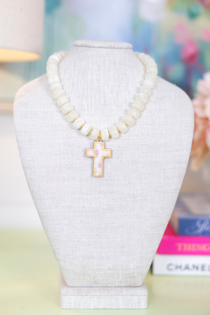 Monday Morning Faith Beaded Necklace | The Katie Kollective-Necklaces-The Katie Kollective-The Village Shoppe, Women’s Fashion Boutique, Shop Online and In Store - Located in Muscle Shoals, AL.