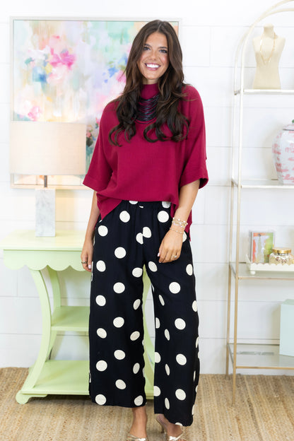 The Pippa Polka Dot Pant-Pant-Umgee-The Village Shoppe, Women’s Fashion Boutique, Shop Online and In Store - Located in Muscle Shoals, AL.