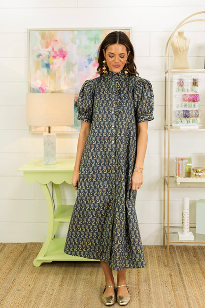 The Etta Midi Dress-Midi Dress-Entro-The Village Shoppe, Women’s Fashion Boutique, Shop Online and In Store - Located in Muscle Shoals, AL.