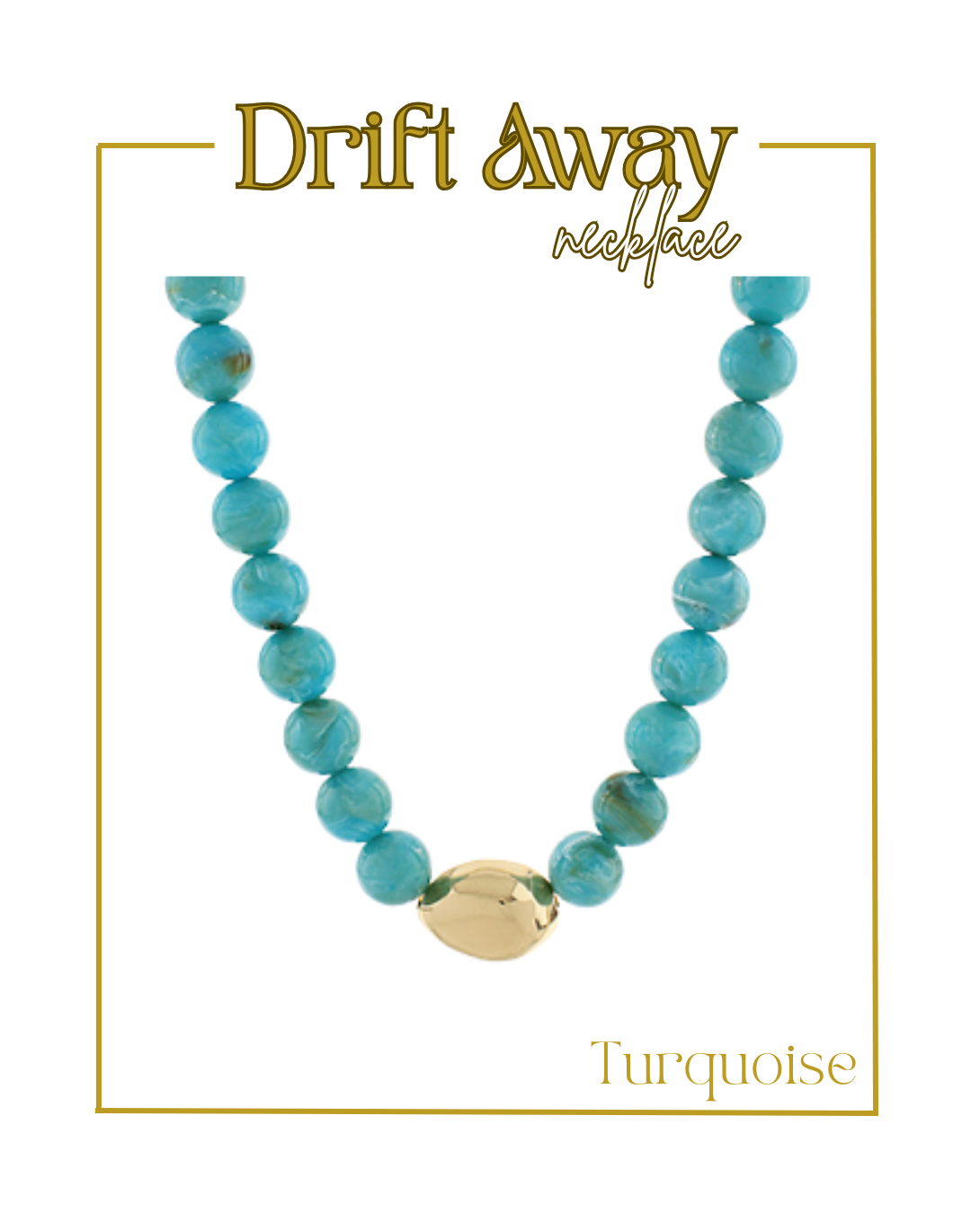 Drift Away Necklace-Necklaces-Golden Stella-The Village Shoppe, Women’s Fashion Boutique, Shop Online and In Store - Located in Muscle Shoals, AL.