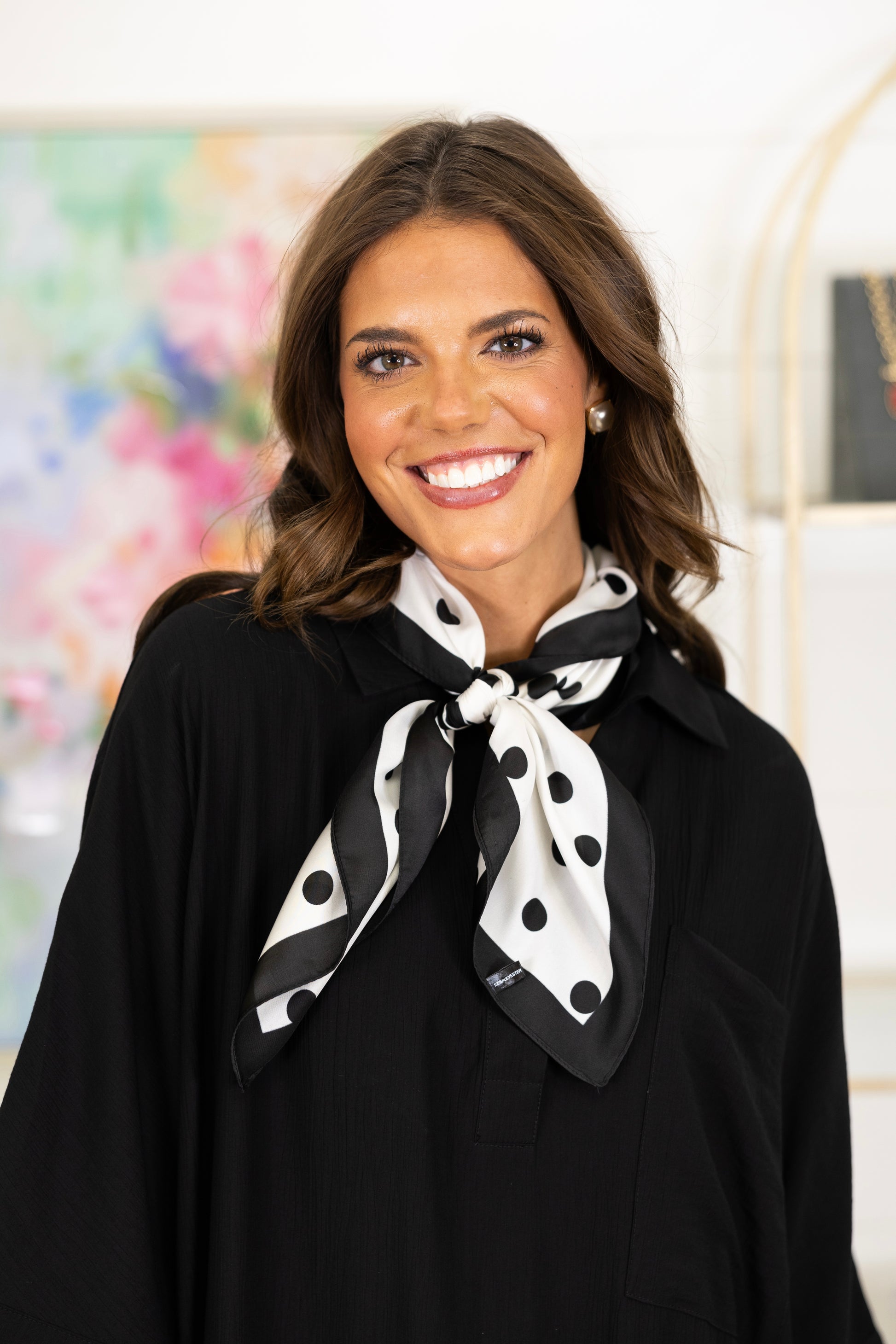 Connect the Dots Scarf-Scarf-Golden Stella-The Village Shoppe, Women’s Fashion Boutique, Shop Online and In Store - Located in Muscle Shoals, AL.