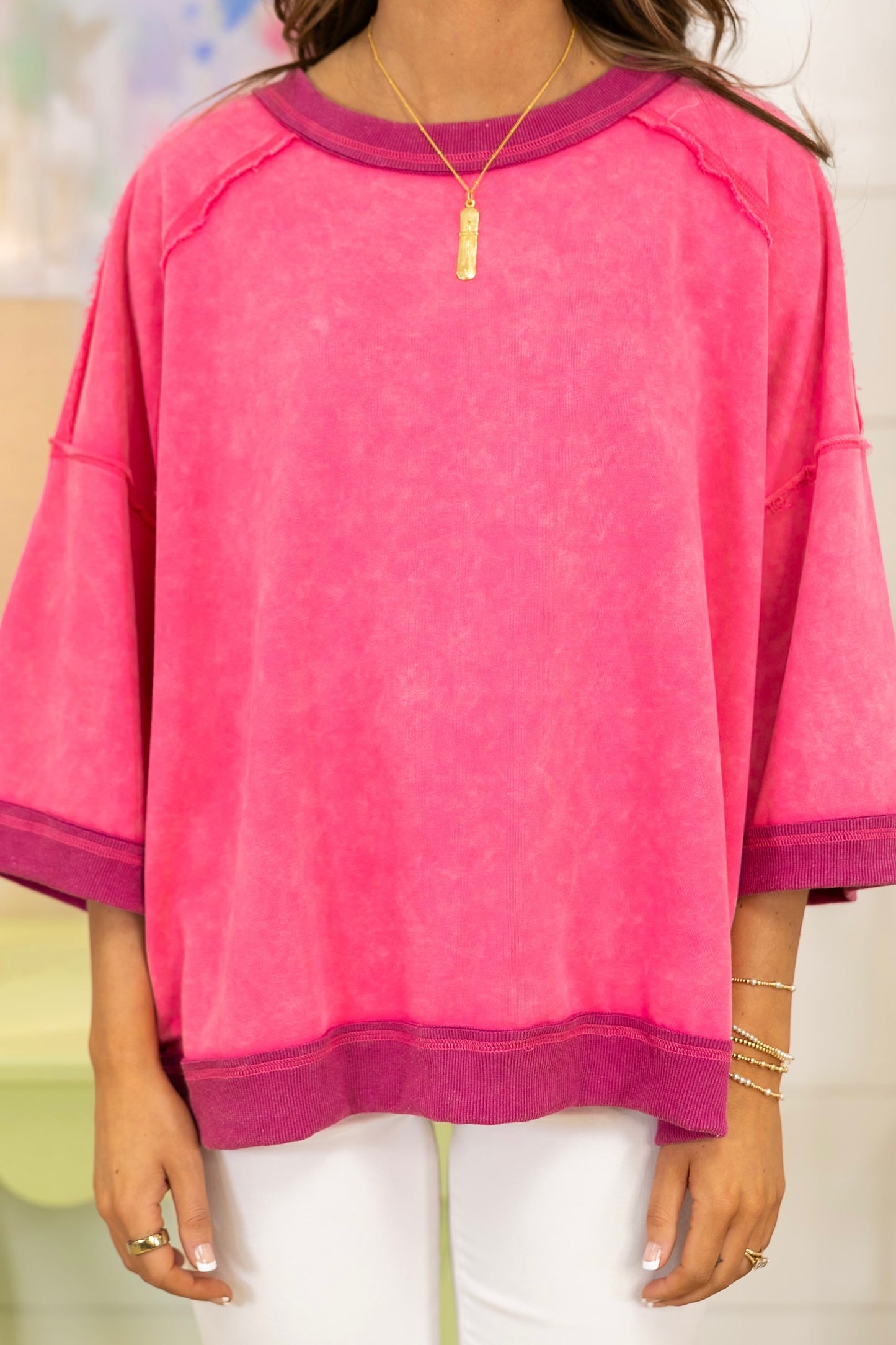 The Downtime Darling Pullover-Pullover-Sewn and Seen-The Village Shoppe, Women’s Fashion Boutique, Shop Online and In Store - Located in Muscle Shoals, AL.