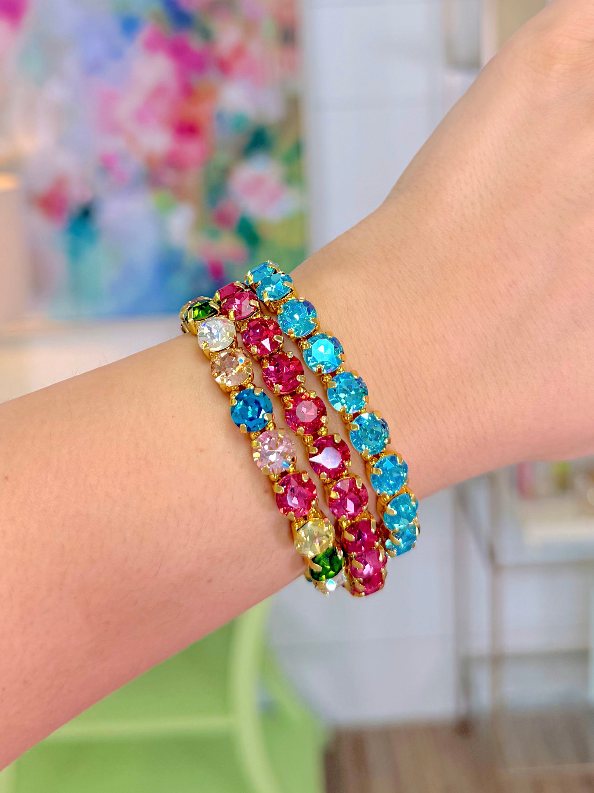 Signature Stone Stretchy Bracelet-Bracelets-AF Design Group-The Village Shoppe, Women’s Fashion Boutique, Shop Online and In Store - Located in Muscle Shoals, AL.