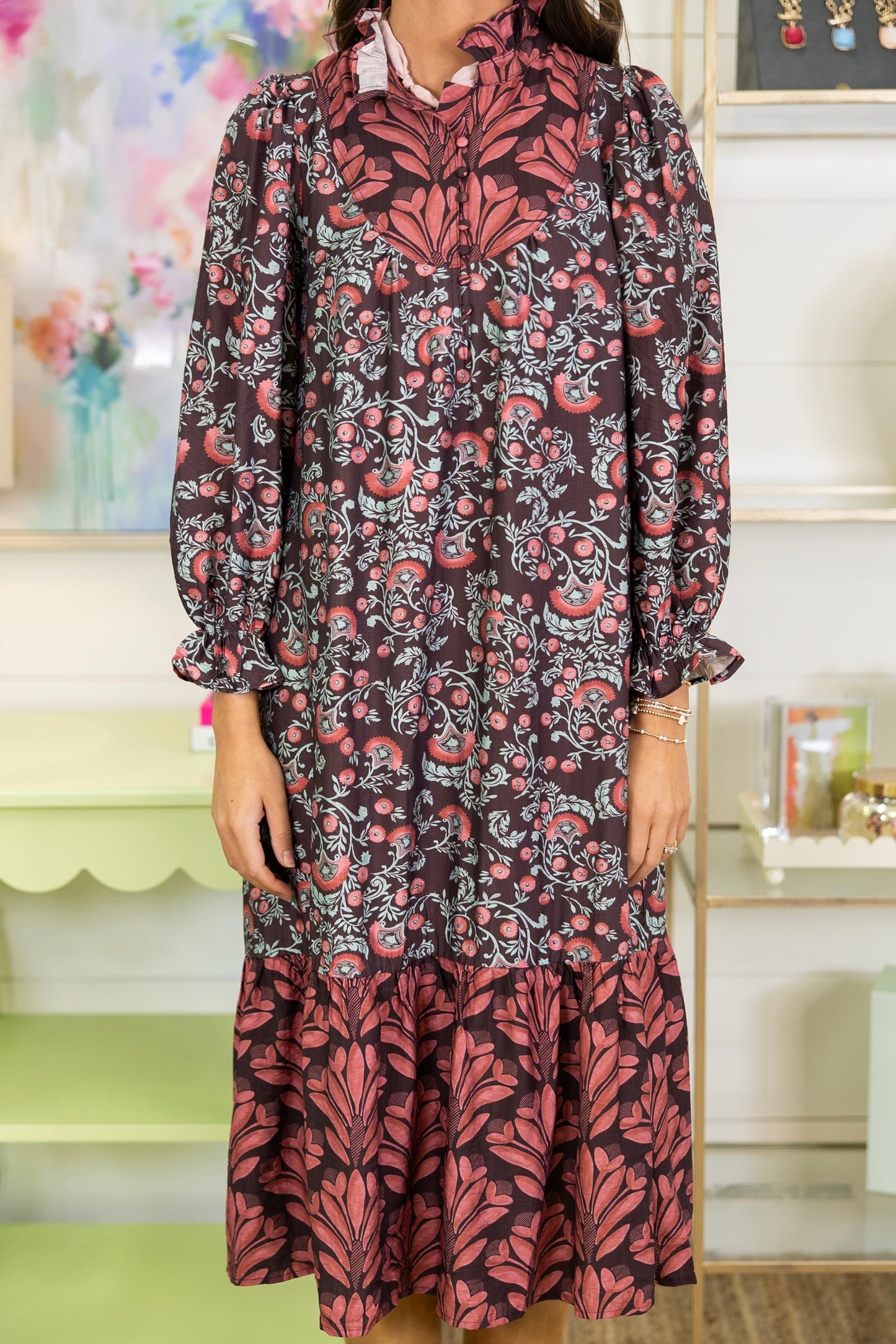 The Daphne Midi Dress-Midi Dress-Umgee-The Village Shoppe, Women’s Fashion Boutique, Shop Online and In Store - Located in Muscle Shoals, AL.