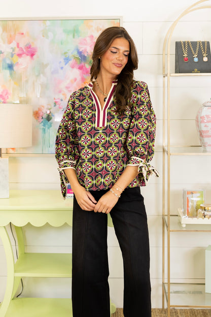 The Ezzie Top-Long Sleeves-Entro-The Village Shoppe, Women’s Fashion Boutique, Shop Online and In Store - Located in Muscle Shoals, AL.