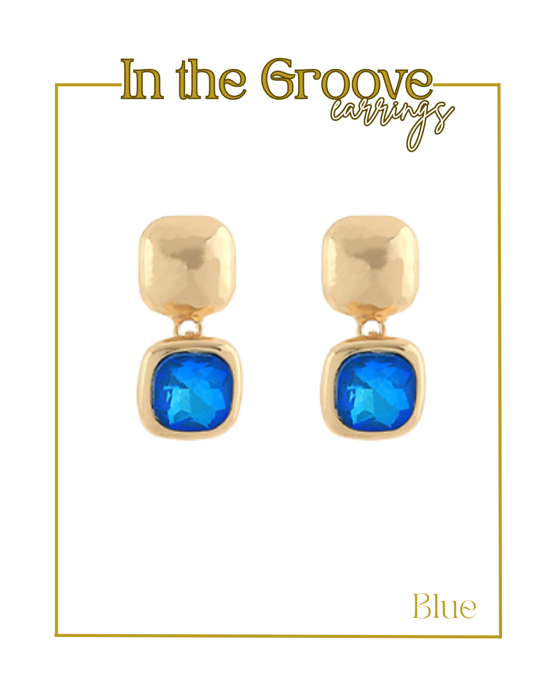 In the Groove Earrings-Earrings-Golden Stella-The Village Shoppe, Women’s Fashion Boutique, Shop Online and In Store - Located in Muscle Shoals, AL.