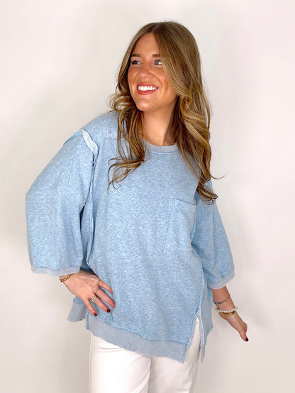 The Meredith Top-Short Sleeves-Easel-The Village Shoppe, Women’s Fashion Boutique, Shop Online and In Store - Located in Muscle Shoals, AL.