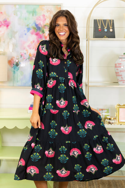 The Isabelle Midi Dress-Midi Dress-Umgee-The Village Shoppe, Women’s Fashion Boutique, Shop Online and In Store - Located in Muscle Shoals, AL.